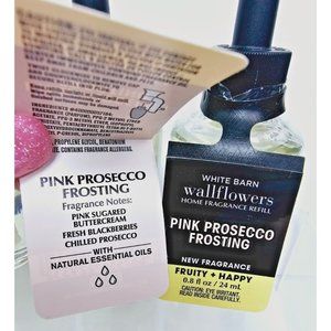 3 PINK PROSECCO FROSTIING Bath & Body Works Wallflower Plug In Bulb Refill New